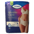 Tena Silhouet plus high waist creme L 8 Stuks