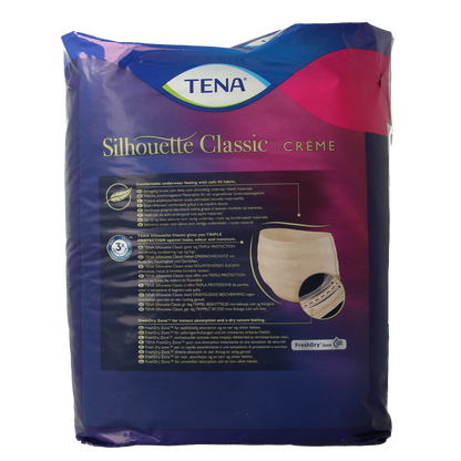 Tena Silhouet plus high waist creme L 8.00 Stuks