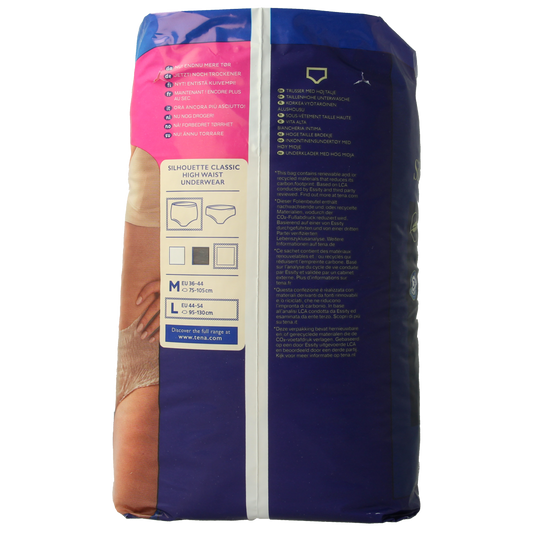 Tena Silhouet plus high waist creme L 8.00 Stuks