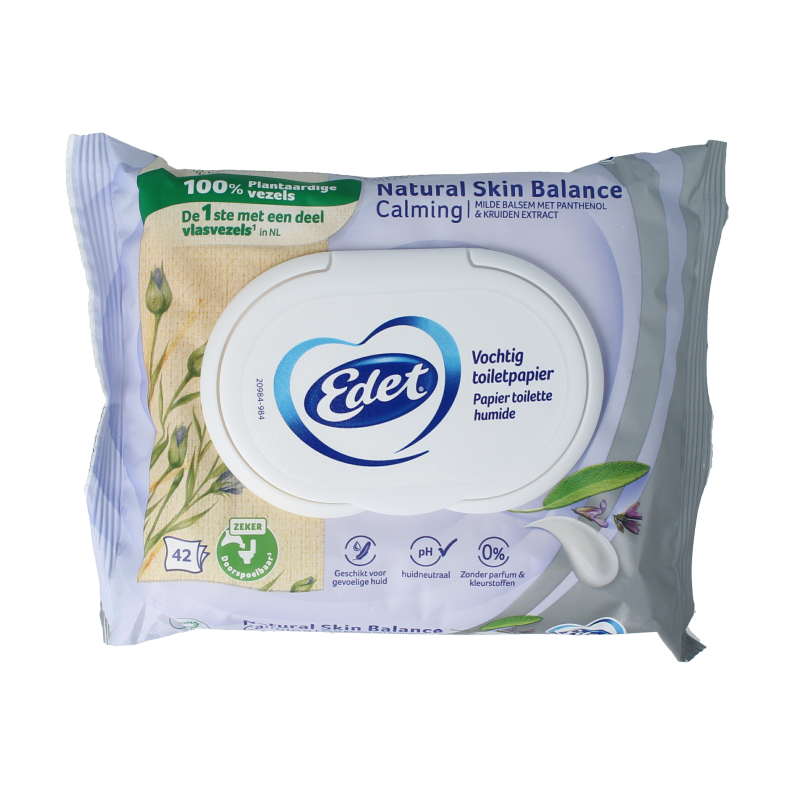 Edet Vochtig toiletpapier natural skin 42 Stuks