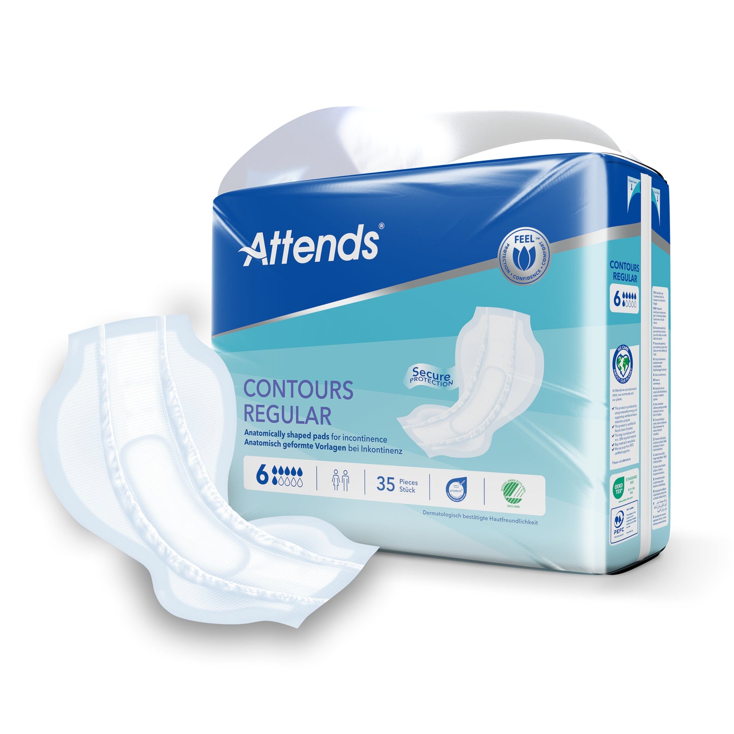 Attends Inlegger contours 6 35 Stuks