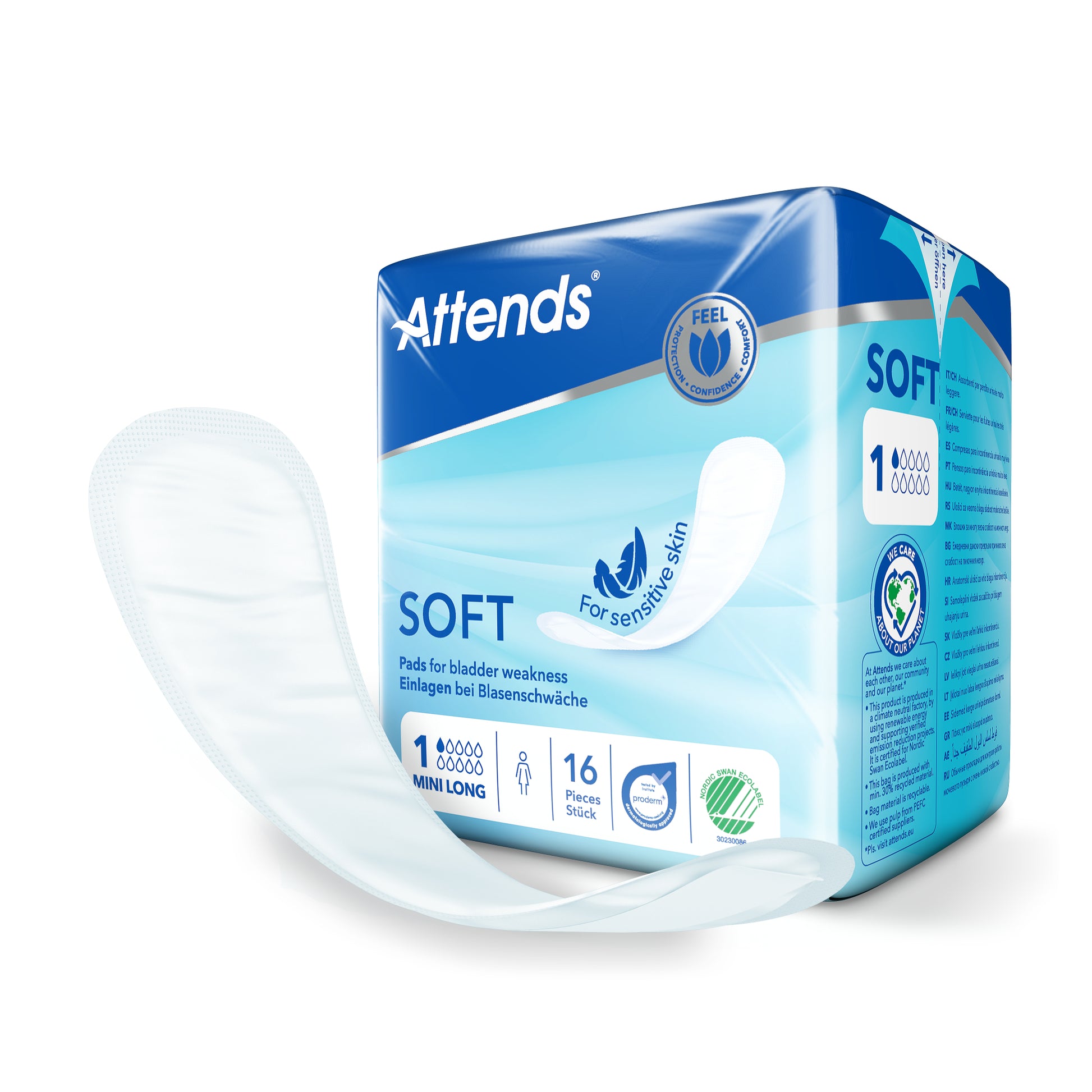 Attends Inlegger soft mini 1 long 16 Stuks