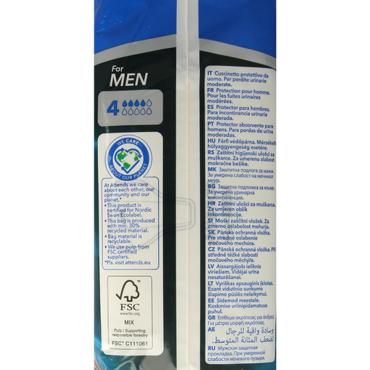 Attends For men 4 14.00 Stuks