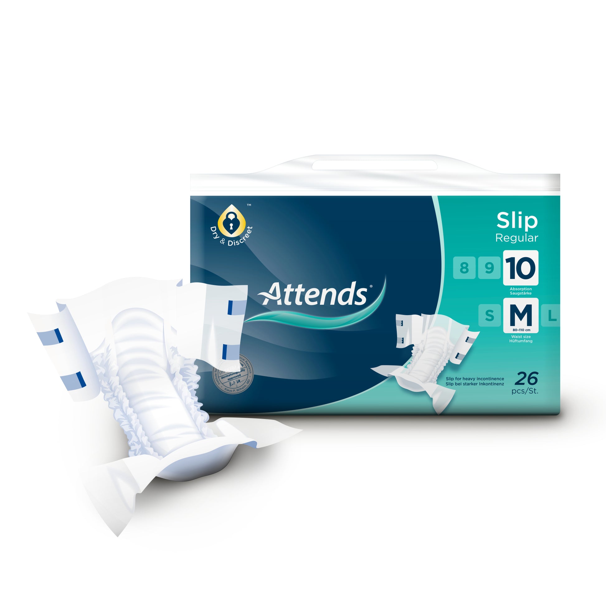 Attends Slip regular 10 maat M 26 Stuks