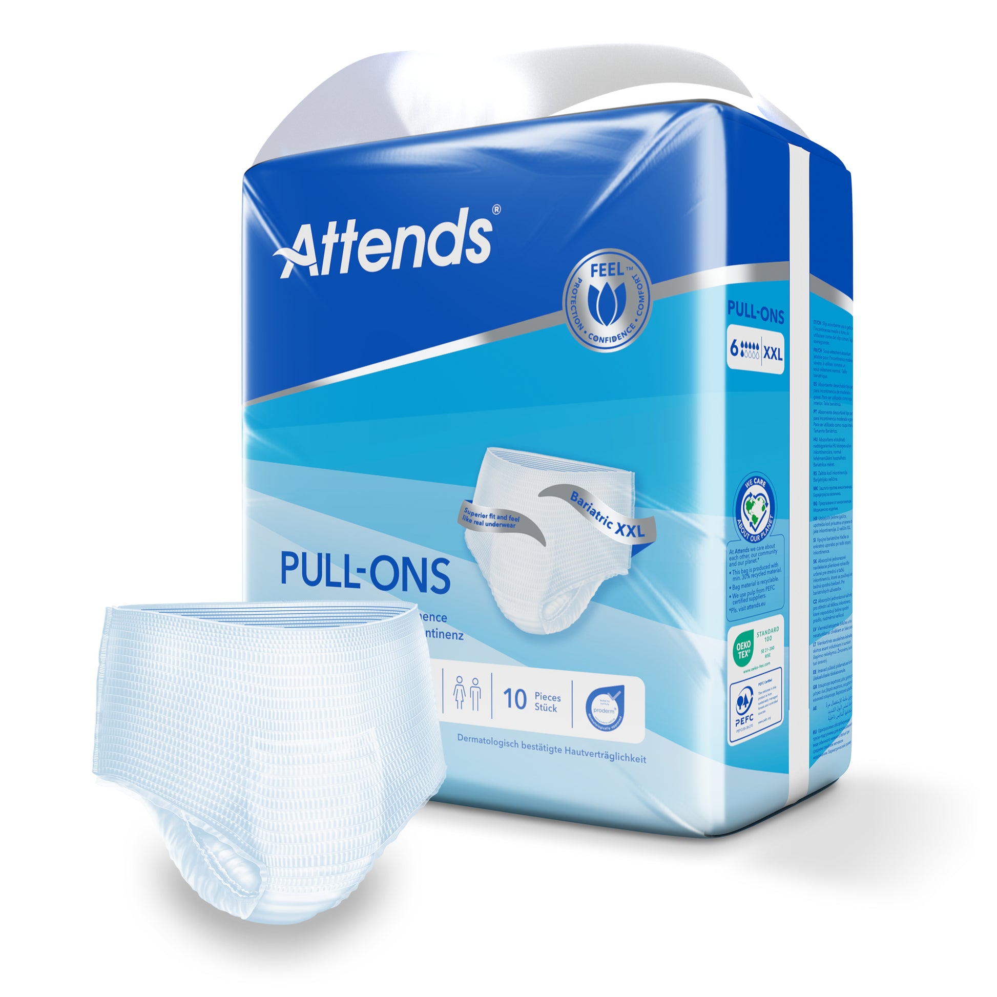 Attends Pull-ons 6 maat XXL 10 Stuks