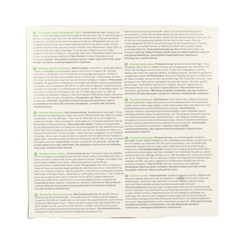 Tubigrip Elastisch buisverband B 10m x 6.25cm wit 1 Stuks