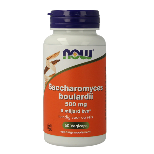 NOW Saccharomyces boulardii 500mg 60 Vegetarische capsules