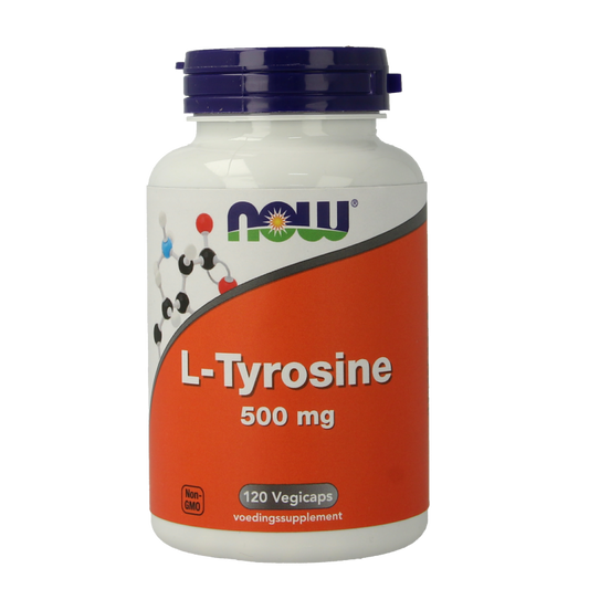 NOW L-Tyrosine 500mg 120 Vegetarische capsules