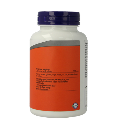 NOW L-Tyrosine 500mg 120.00 Vegetarische capsules