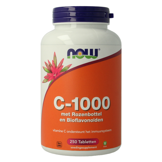 NOW Vitamine C-1000 met rozenbottel en bioflavonoiden 250 Tabletten