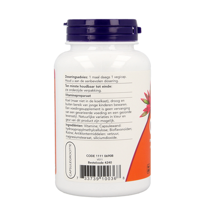 NOW Vitamine C 1000mg bioflavonoiden 100.00 Vegetarische capsules