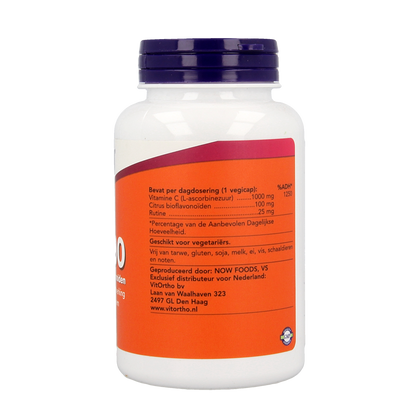 NOW Vitamine C 1000mg bioflavonoiden 100.00 Vegetarische capsules