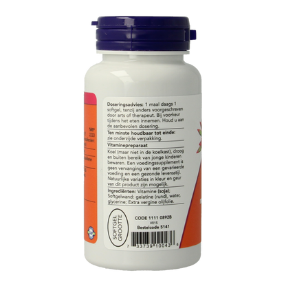 NOW Vitamine E-400 gemengde tocoferolen 100.00 Softgels