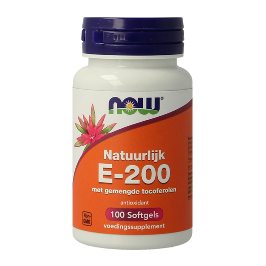 NOW Vitamine E-200 natuurlijke gemengde tocoferolen 100.00 Softgels
