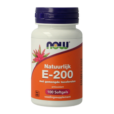 NOW Vitamine E-200 natuurlijke gemengde tocoferolen 100.00 Softgels