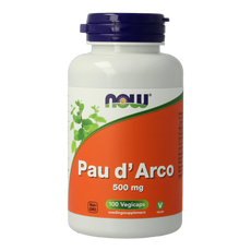NOW Pau d'arco 500mg 100.00 Vegetarische capsules