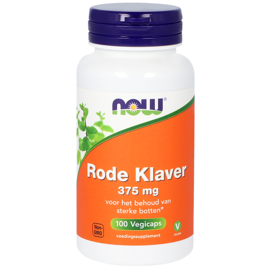 NOW Rode klaver 375mg 100.00 Vegetarische capsules