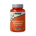 NOW Arginine & ornithine 500 / 250mg 100.00 Vegetarische capsules