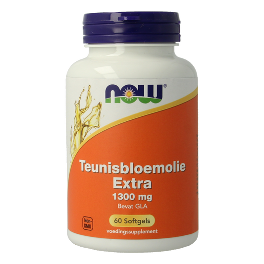 NOW Teunisbloemolie extra 1300mg 60 Softgels