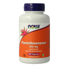 NOW Pantotheenzuur 500mg (B5) 100.00 Vegetarische capsules