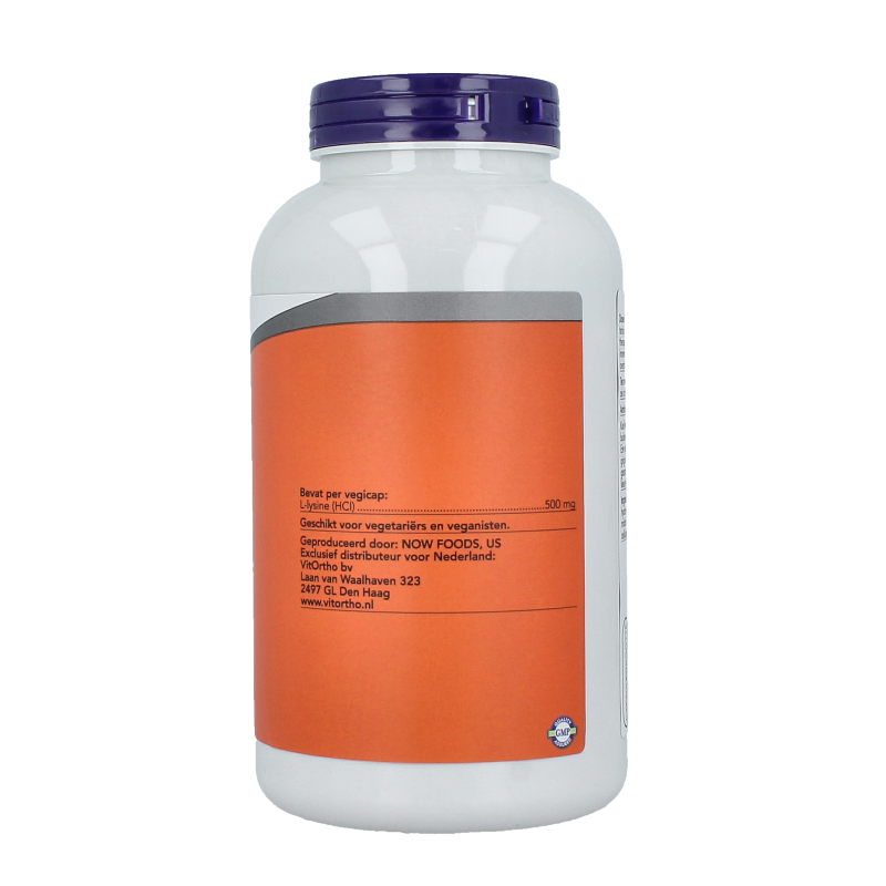 VitOrtho L-Lysine 500mg 250 Vegetarische capsules