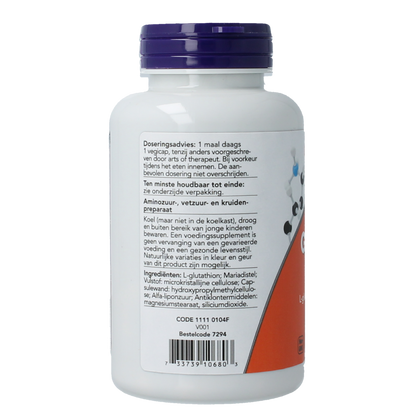 NOW Glutathion DTX complex 60.00 Vegetarische capsules