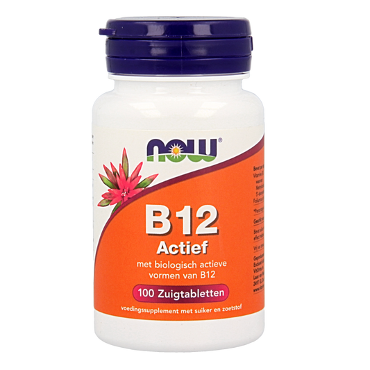 NOW Vitamine B12 actief 100 Zuigtabletten