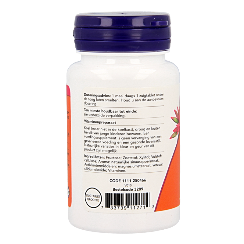 NOW Vitamine B12 actief 100 Zuigtabletten