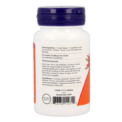 NOW Vitamine B12 actief 100.00 Zuigtabletten