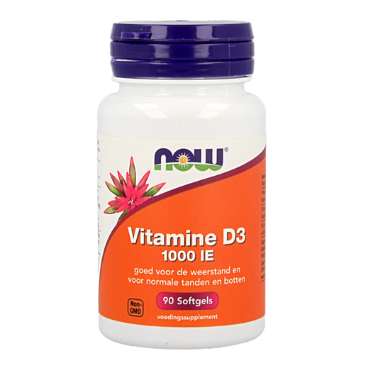 NOW Vitamine D3 1000IE 90 Softgels