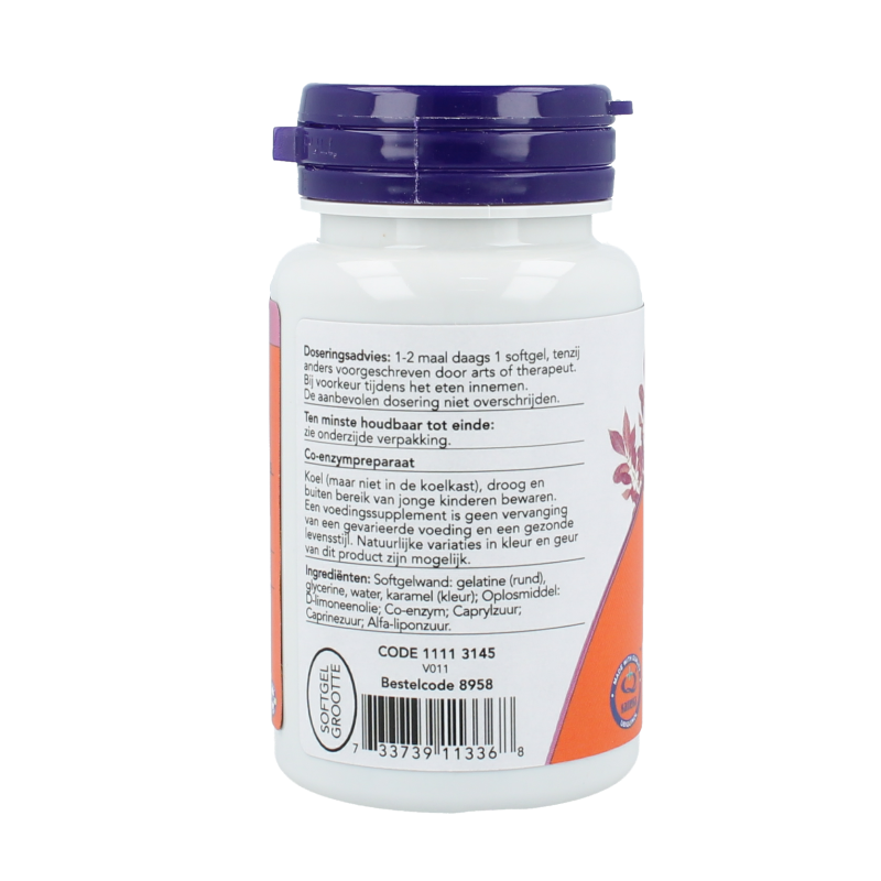 NOW Co-Q10 ubiquinol 50mg 60 Softgels