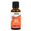 NOW Vitamine D3 druppels 1000IE 30.00 Milliliter