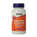 NOW Vitamine D3 1000IE & Vitamine K2 120 Vegetarische capsules