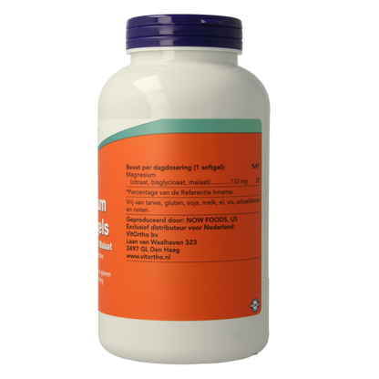 NOW Magnesium trio softgels 180 Softgels