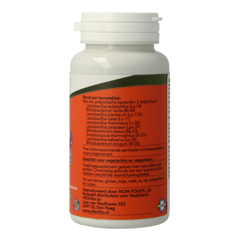 NOW Berry Dophilus™ Kids biotica kind 60 Kauwtabletten