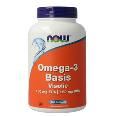 NOW Omega-3 basis 180 mg EPA 120 mg DHA 200 Softgels