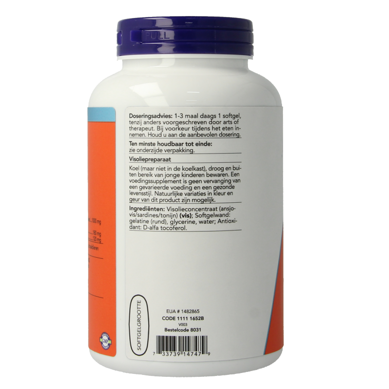 NOW Omega-3 basis 180 mg EPA 120 mg DHA 200 Softgels