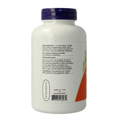 NOW Teunisbloem extra 1300mg 120.00 Softgels