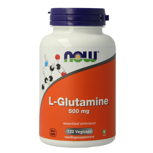 NOW L-Glutamine 500mg 120 Vegetarische capsules