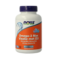 NOW Omega 3 max visolie D3 EPA DHA 90.00 Softgels