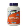 NOW Omega 3 max visolie D3 EPA DHA 90 Softgels
