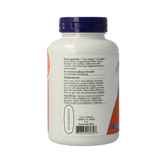 NOW Omega 3 max visolie D3 EPA DHA 90 Softgels