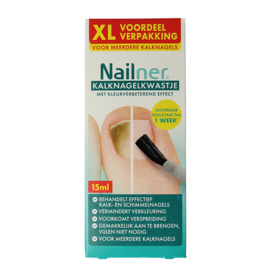 Nailner Kalknagelkwast 2-in-1 XL 15 Milliliter