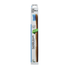 The Humble Co Tandenborstel bamboe adult blauw brush soft 1.00 Stuks