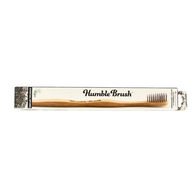 The Humble Co Tandenborstel bamboe -charcoal 1 Stuks