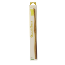The Humble Co Tandenborstel bamboe medium geel 1.00 Stuks