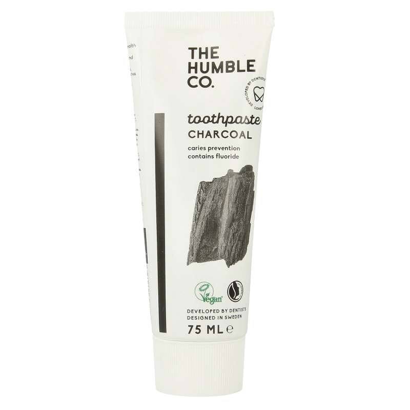 The Humble Co Tandpasta natural charcoal 75 Milliliter