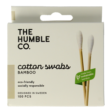 The Humble Co Wattenstaafjes bamboe wit 100.00 Stuks