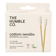 The Humble Co Wattenstaafjes spiraal - wit 100 Stuks