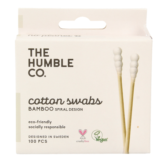 The Humble Co Wattenstaafjes spiraal - wit 100 Stuks